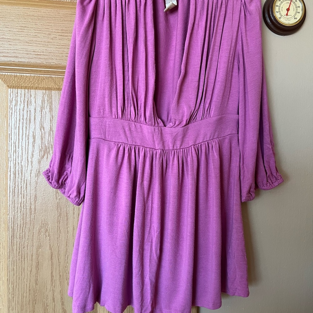 Purple Long-Sleeve tops